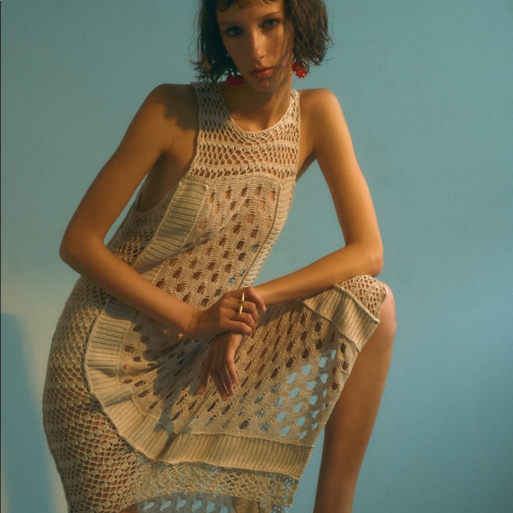 ALL SAINTS crochet dress